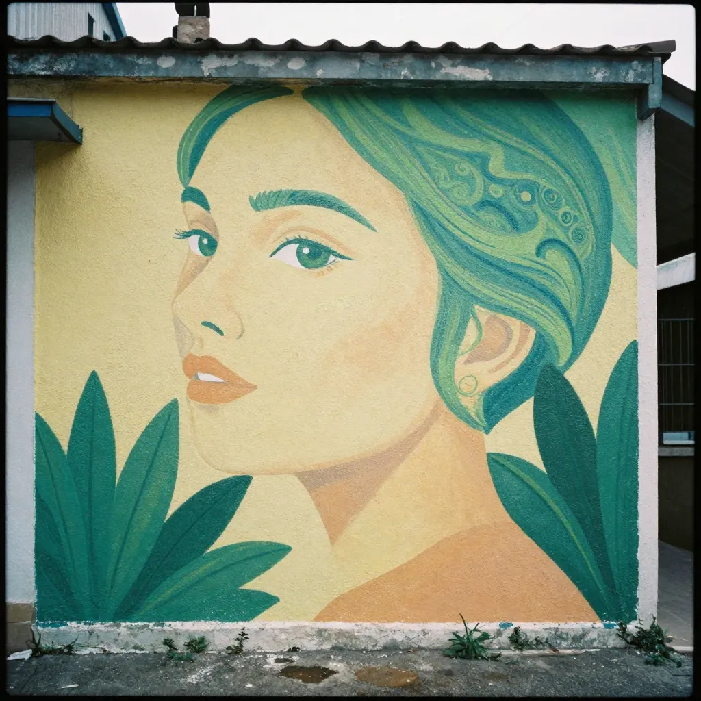 Mural design planning and sketching process